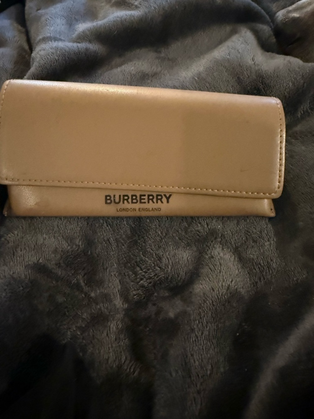 Burberry Beige Tan Fold-Over glass case